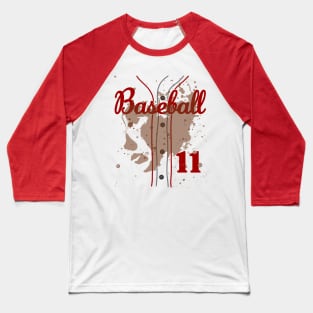 Baseball Jersey Number 11 Kids Baseball Uniform Dirty Funny #11 Baseball T-Shirt